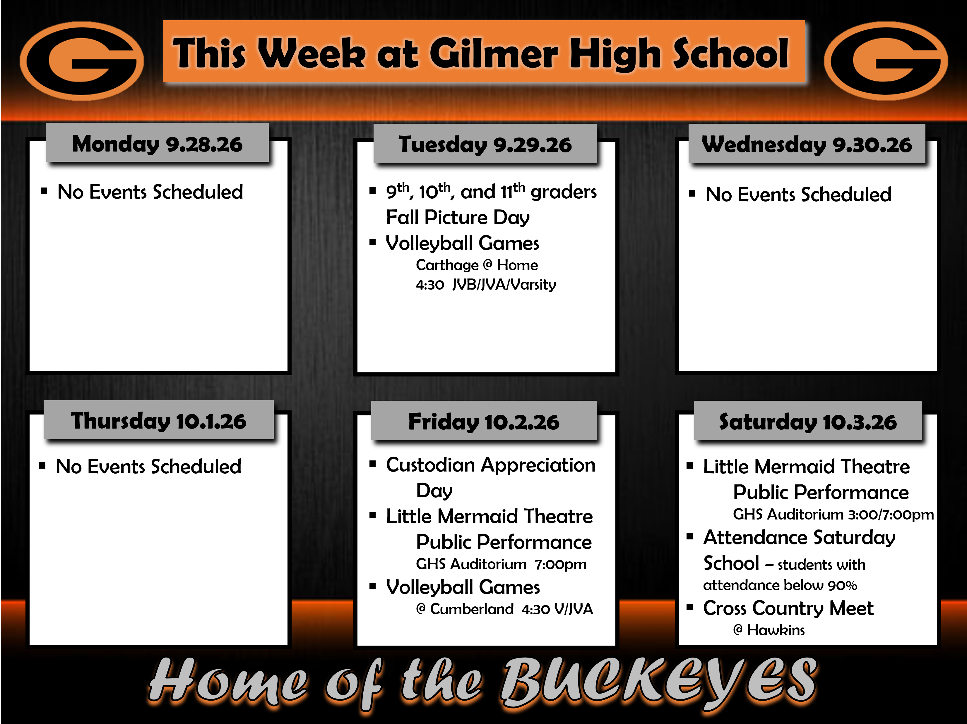 This Week at GHS - Sept 28