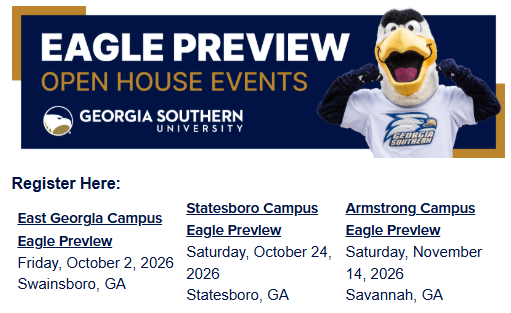 Tour GA Southern & apply for free