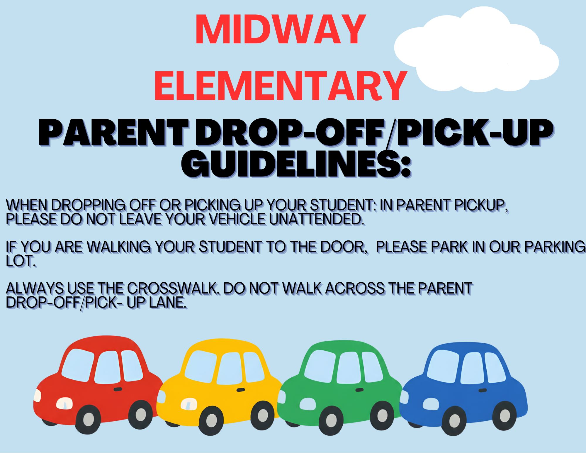 Parent pick-up/drop-off guidelines 