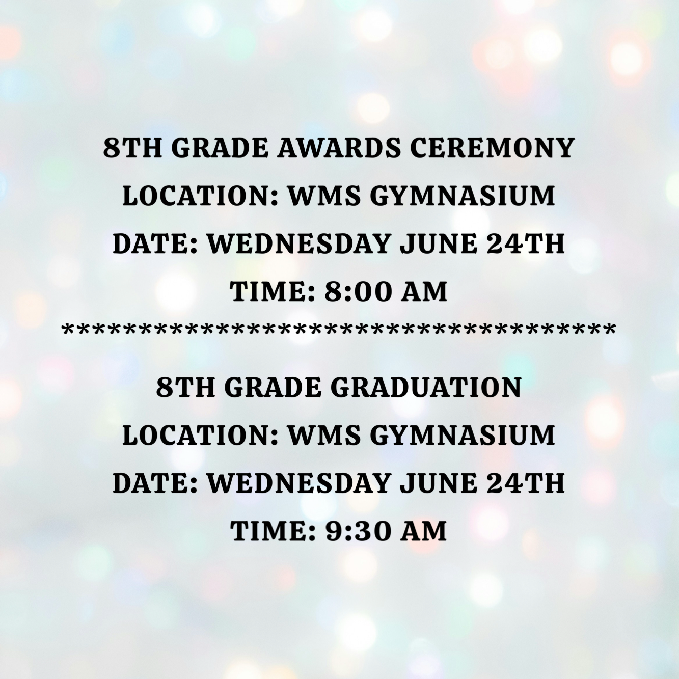 8th Grade Graduation Ceremony