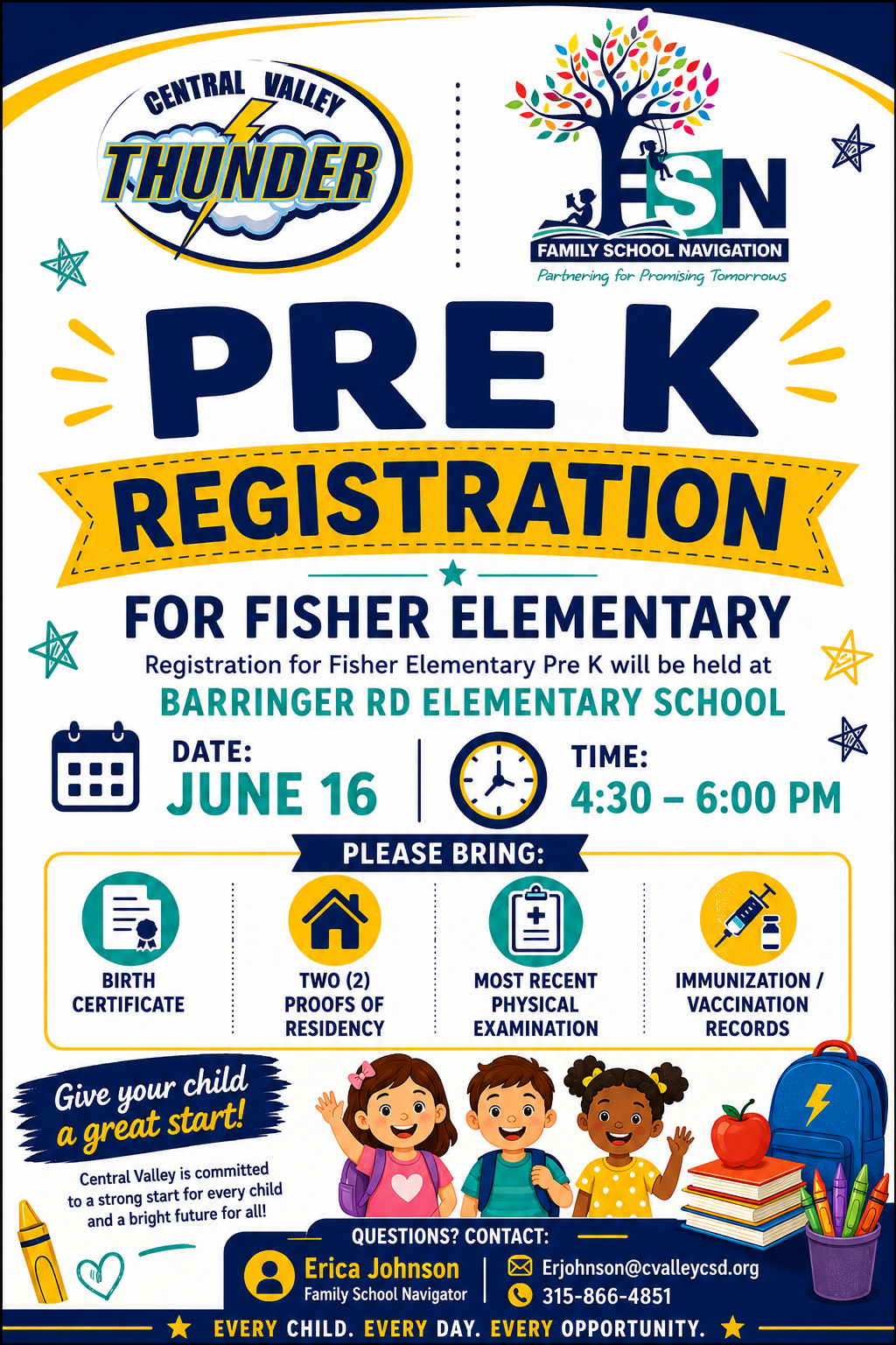 Two important messages for 2026-27 PreK parents