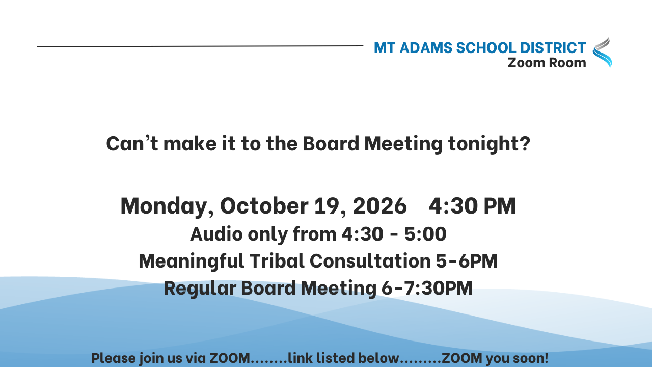 Board Meeting Zoom Info