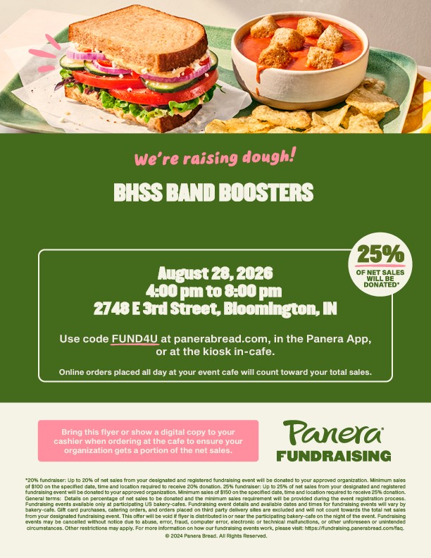 BHSS Band Dine and Donate
