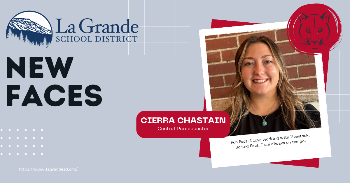 We welcome Cierra Chastain, paraeducator, to Central Elementary School!
