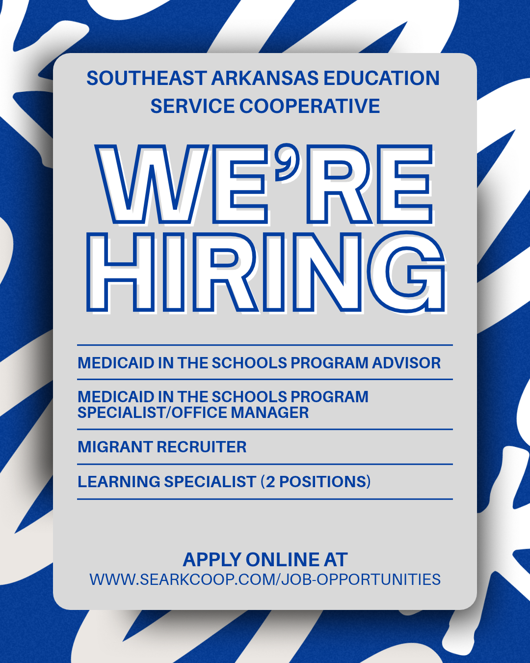 SEARK Job Openings!