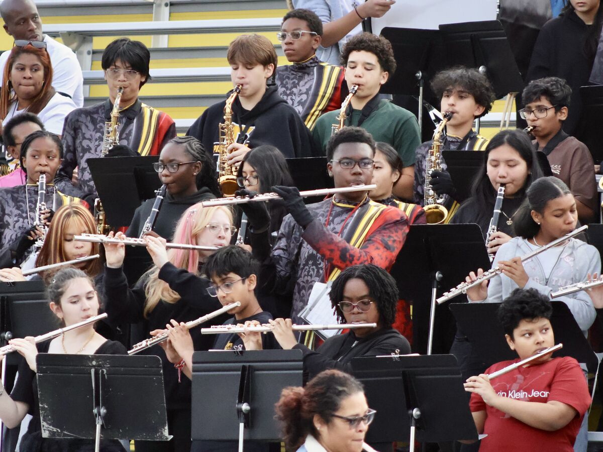 80 8th-graders get first taste of performing with PHS marching band