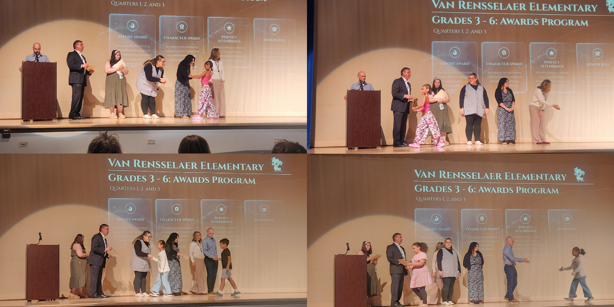 Van Rensselaer Elementary Hosts Annual Grades 3-6 Scholastic Scholars Ceremony