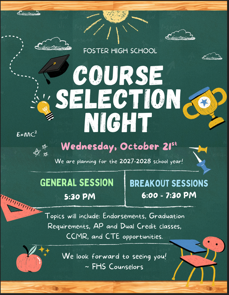 Course Selection Night - Oct. 21