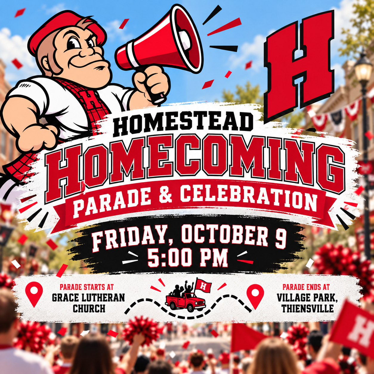 Join Us Tomorrow for the Homestead Homecoming Parade & Celebration! 🎉