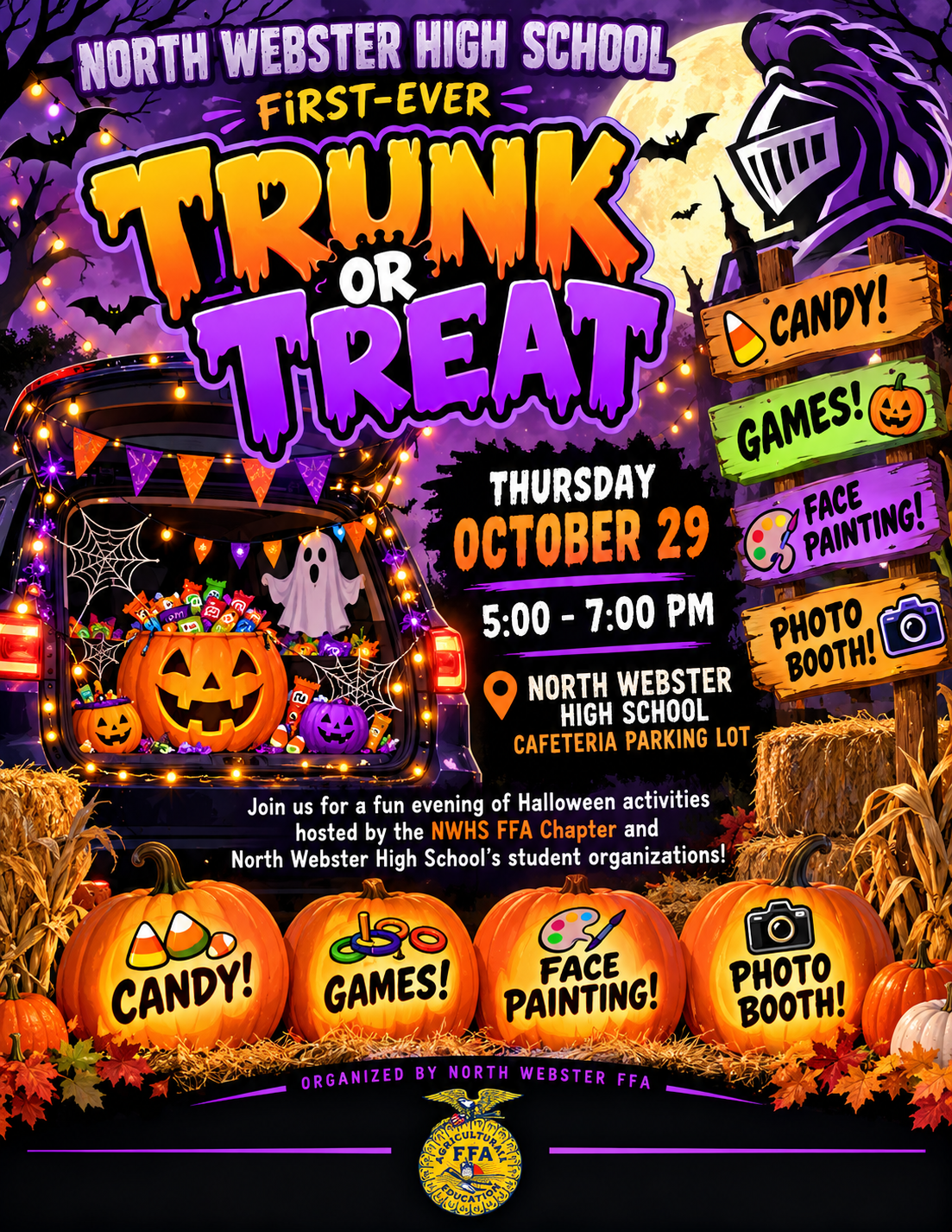 Trunk or Treat Tonight @ NWHS