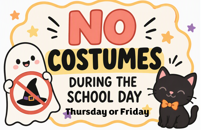 NO COSTUMES THURSDAY OR FRIDAY