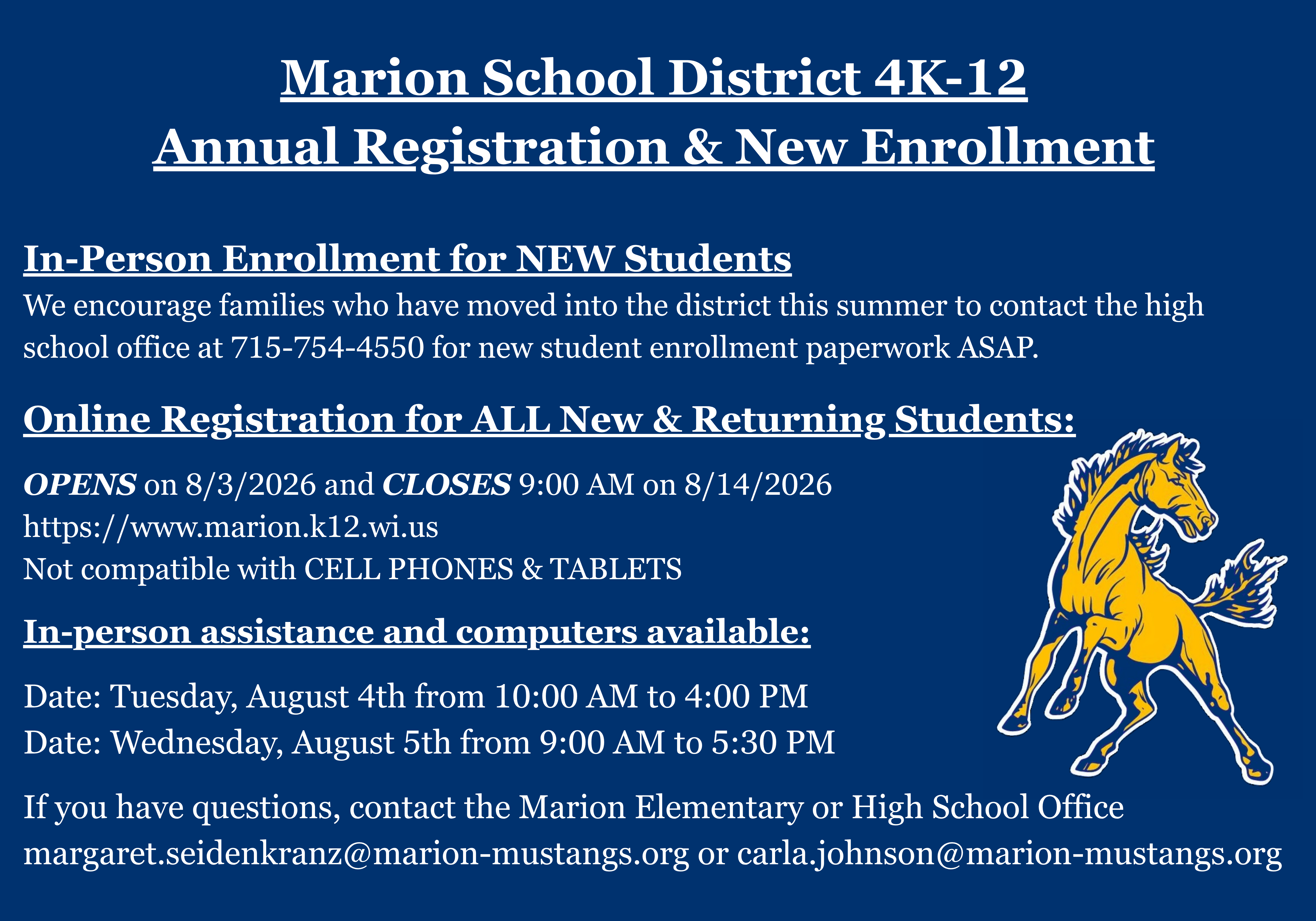Online registration