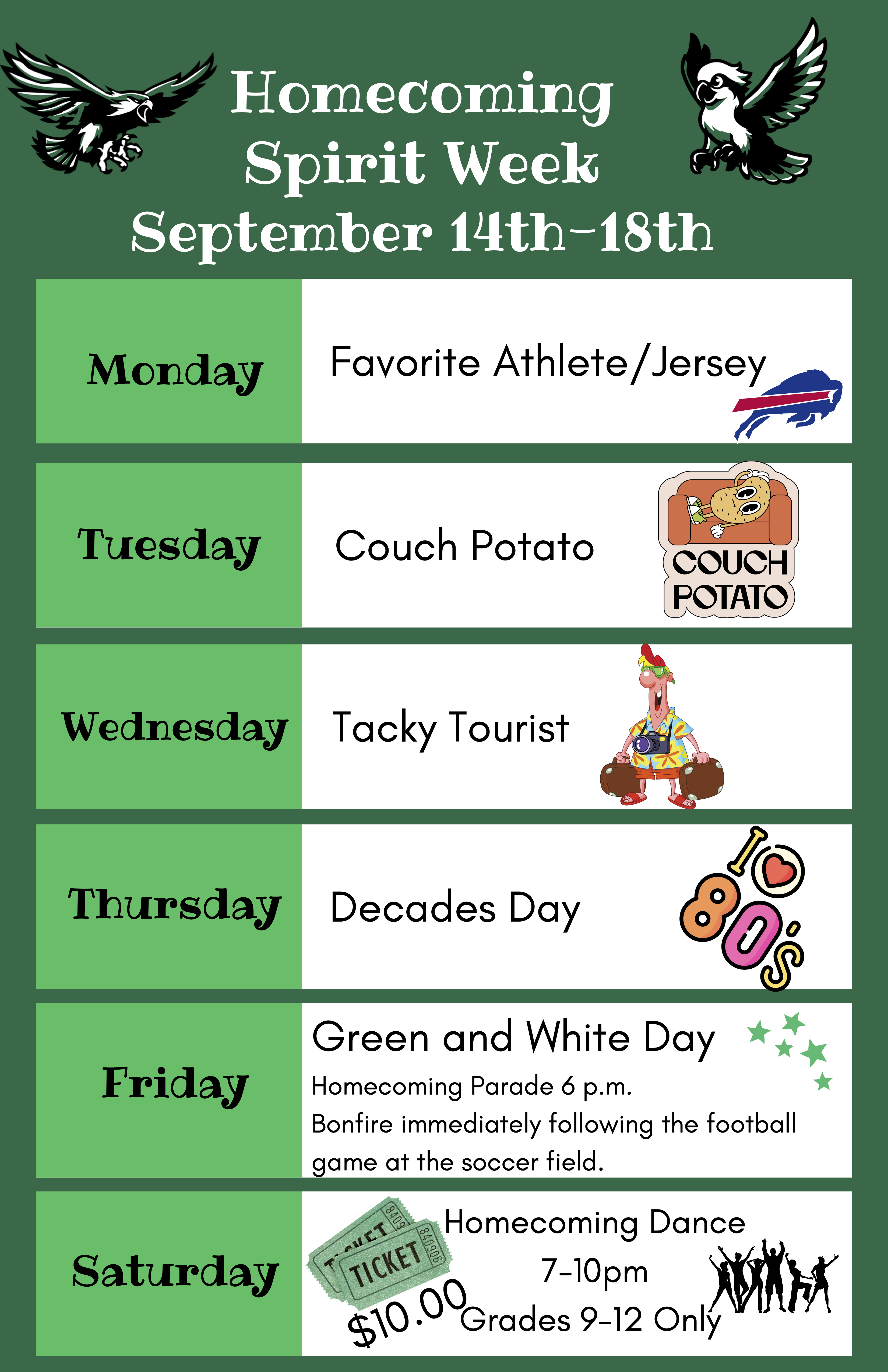 Homecoming week kicks off Monday