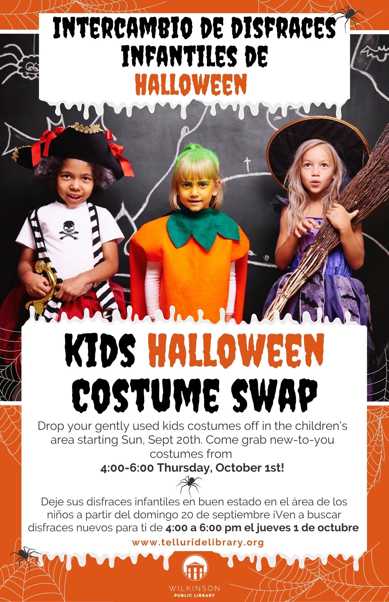 WPL Costume Swap Thursday 10/1 