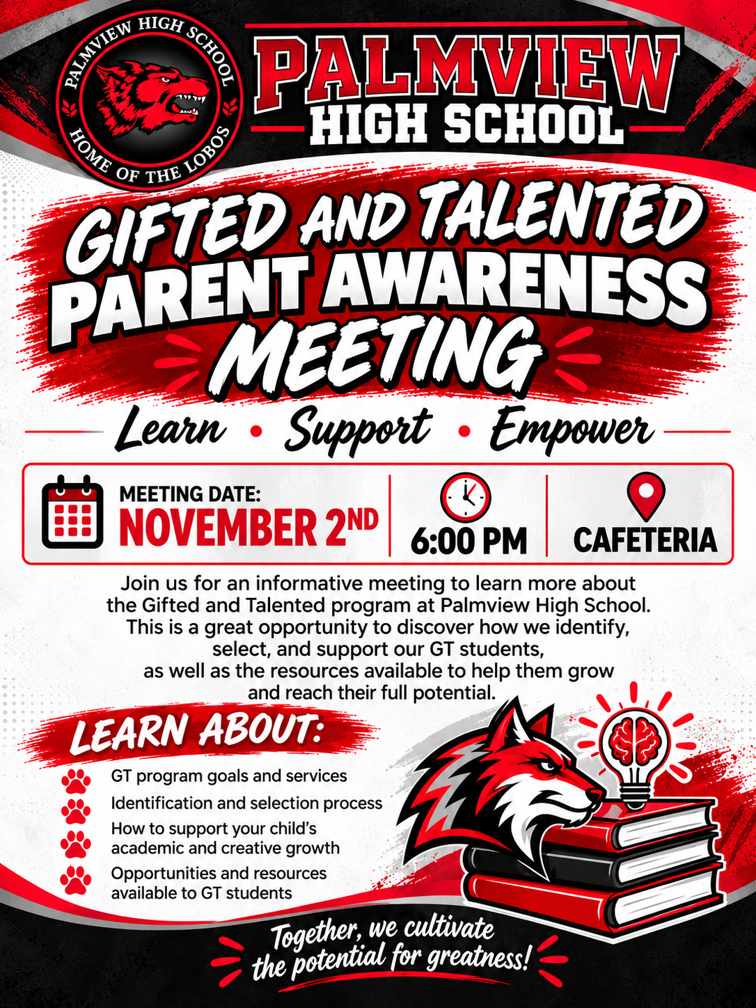 🐺🎓 UNLOCKING POTENTIAL, INSPIRING GREATNESS! | GIFTED & TALENTED PARENT AWARENESS MEETING 🌟