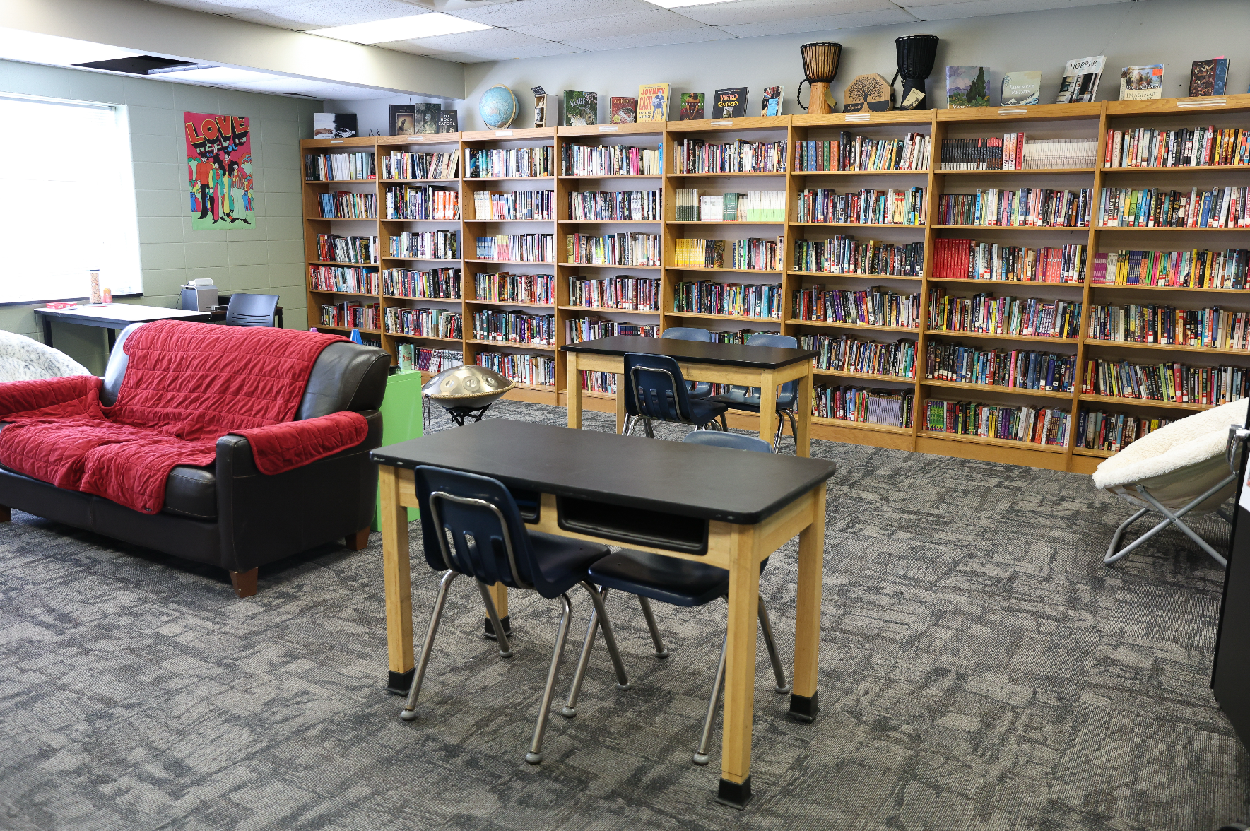 The Library at Safe Harbor Academy 📚💚🎶🌎✨