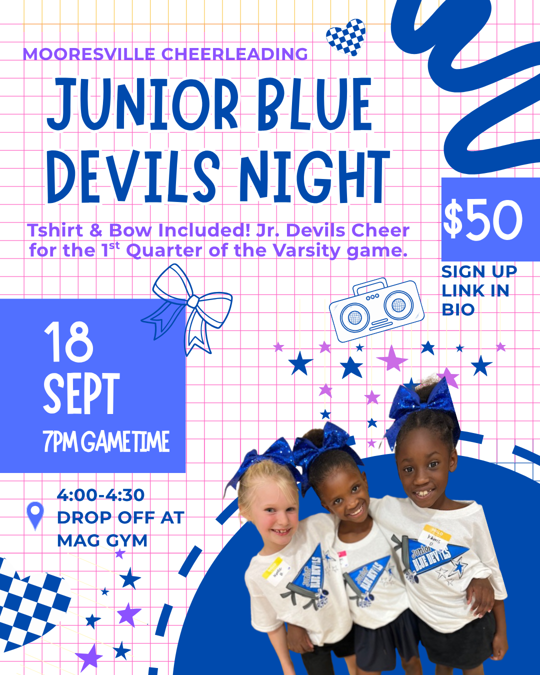 Junior Blue Devils Night 9/18