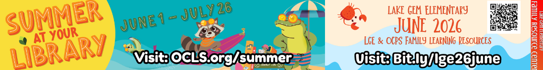 Orange County Library System "Summer at Your Library" Activities and Resources 