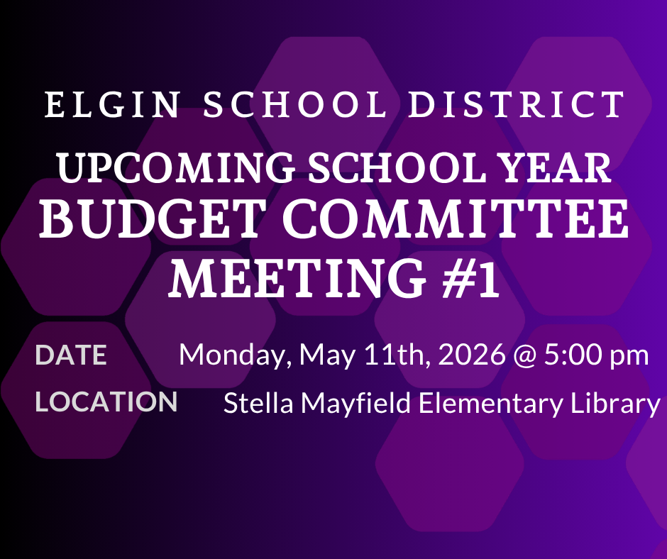 Elgin School District Budget Committee Meeting #1