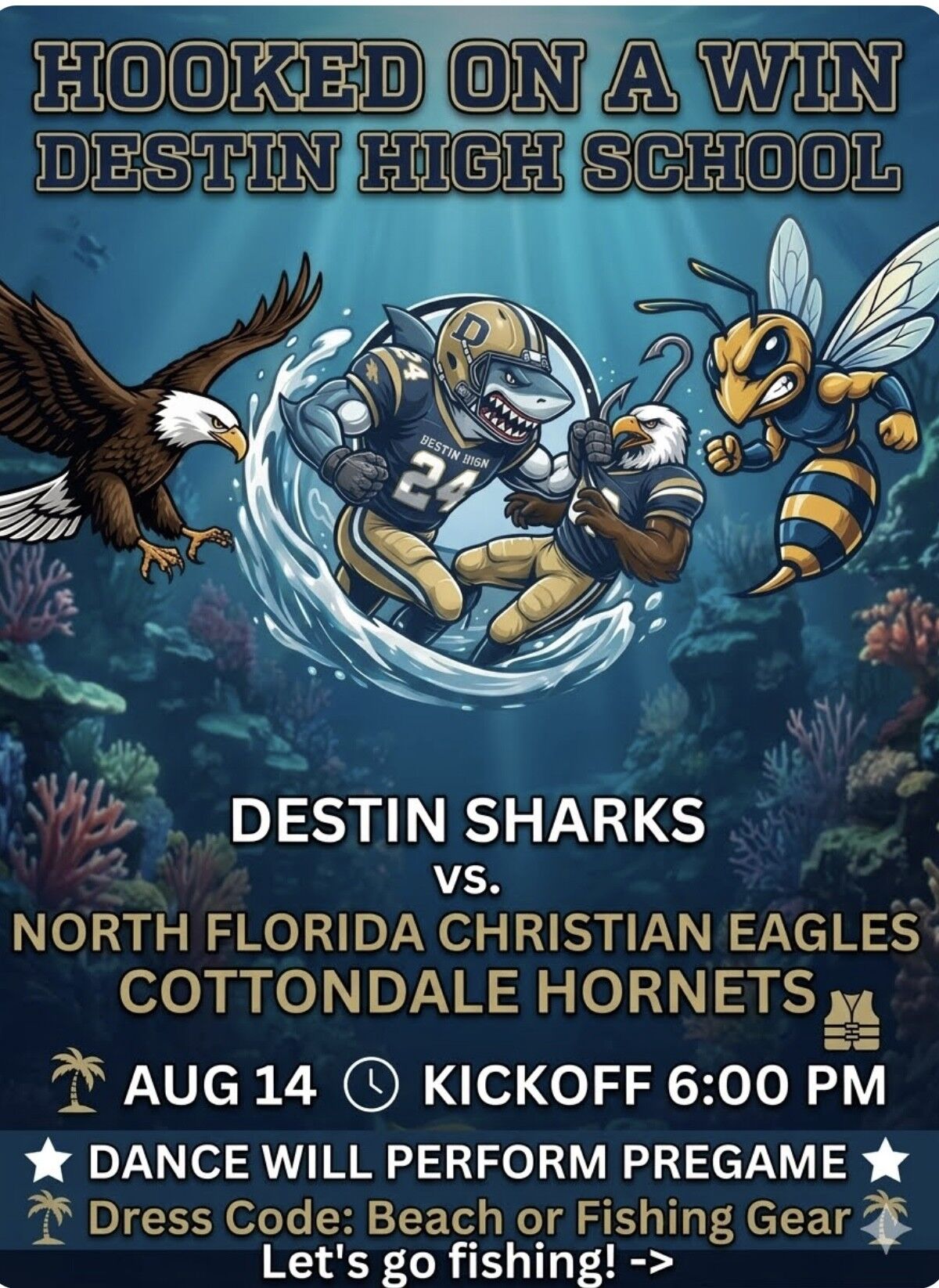 🎣🏈 HOOKED ON A WIN — KICK-OFF CLASSIC THIS FRIDAY! 🏈🎣