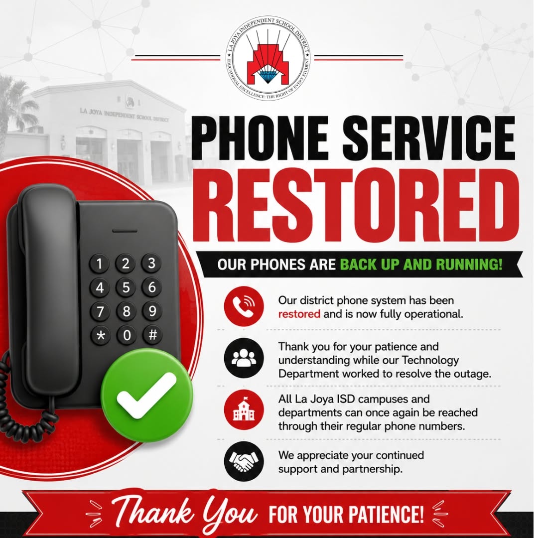 📞✅ UPDATE: Phone service has been restored!