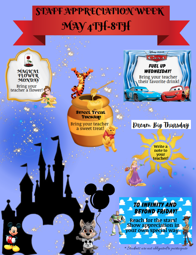 Staff Appreciation Week May 4th-8th