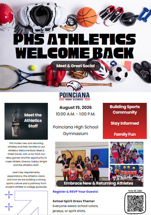 PHS Athletics Welcome Back Meet and Greet Social