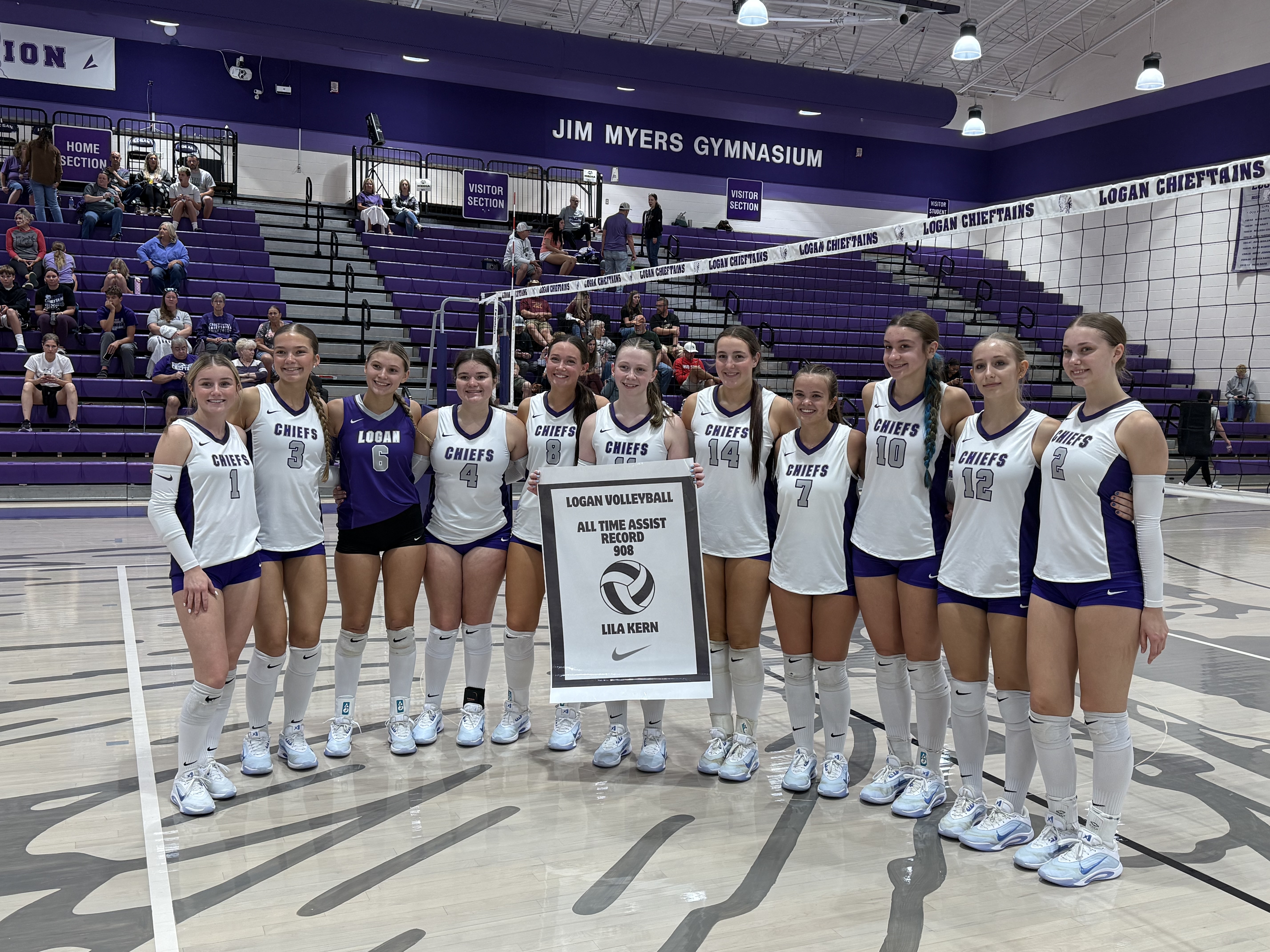 LHS Sophomore Lila Kern Breaks All Time Assist Record