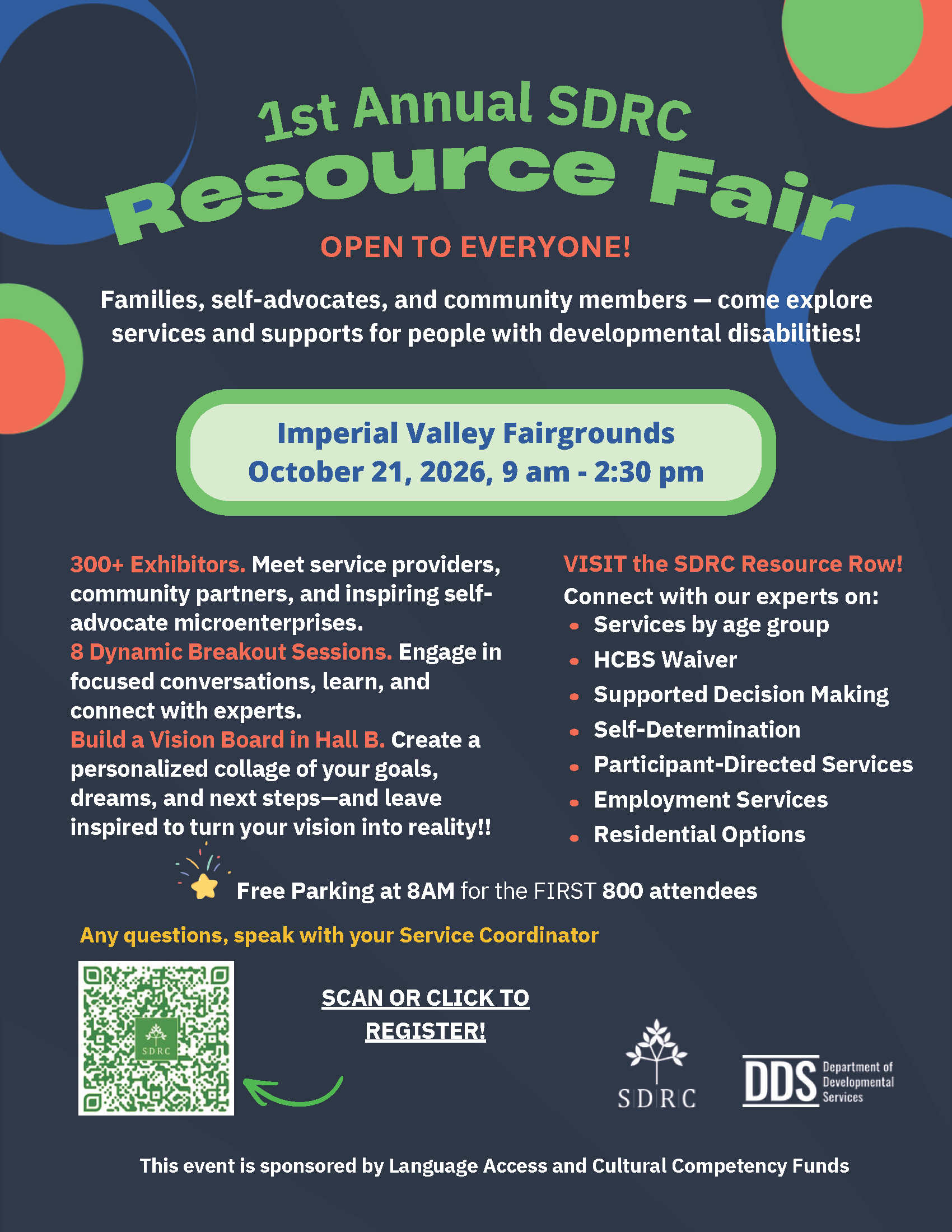 SDRC Resource Fair