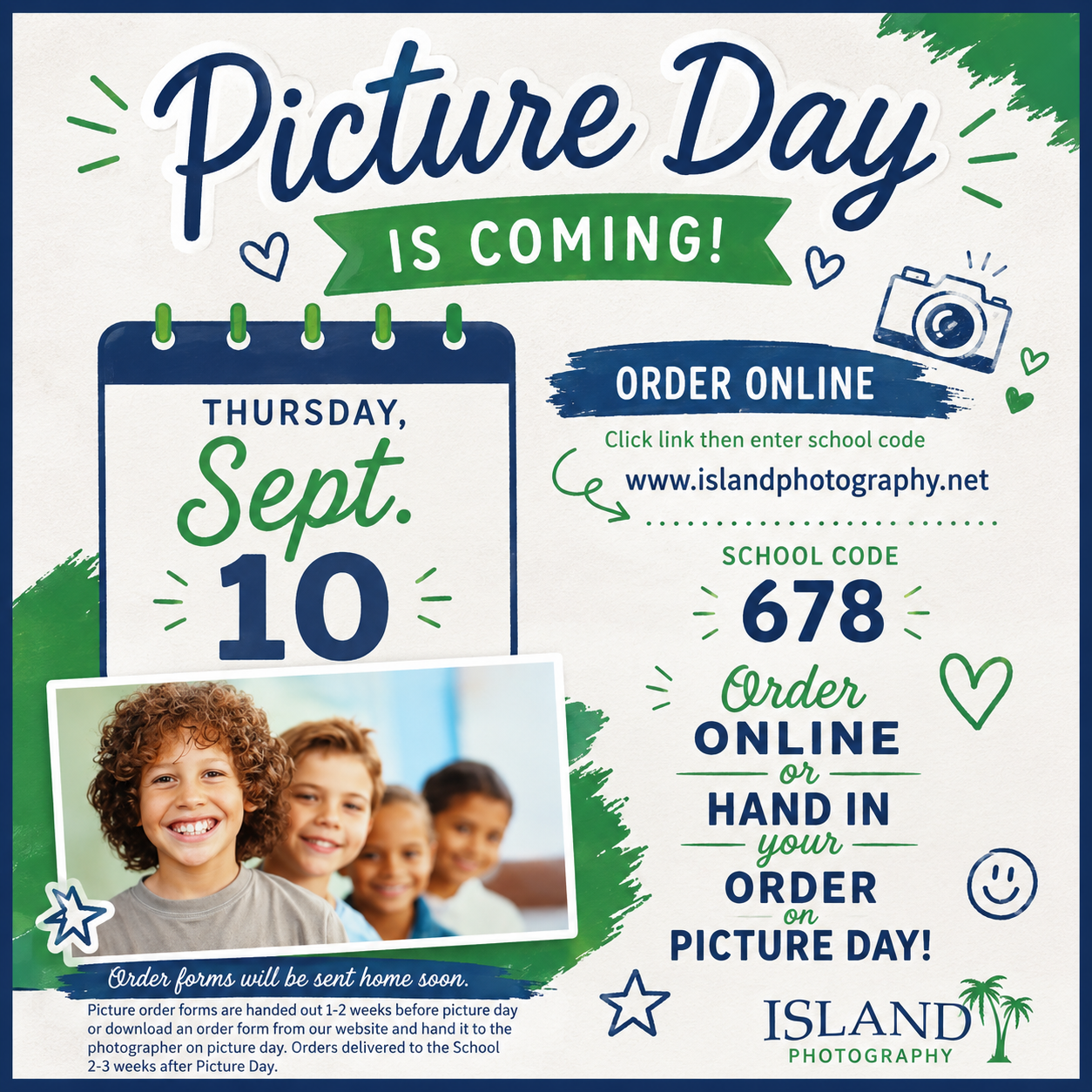 Picture Day is Thursday, September 10th!