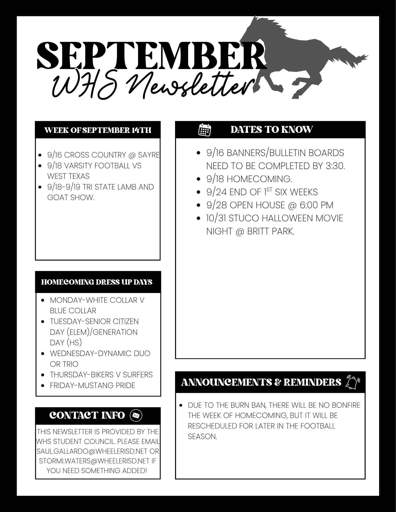 September Newsletter