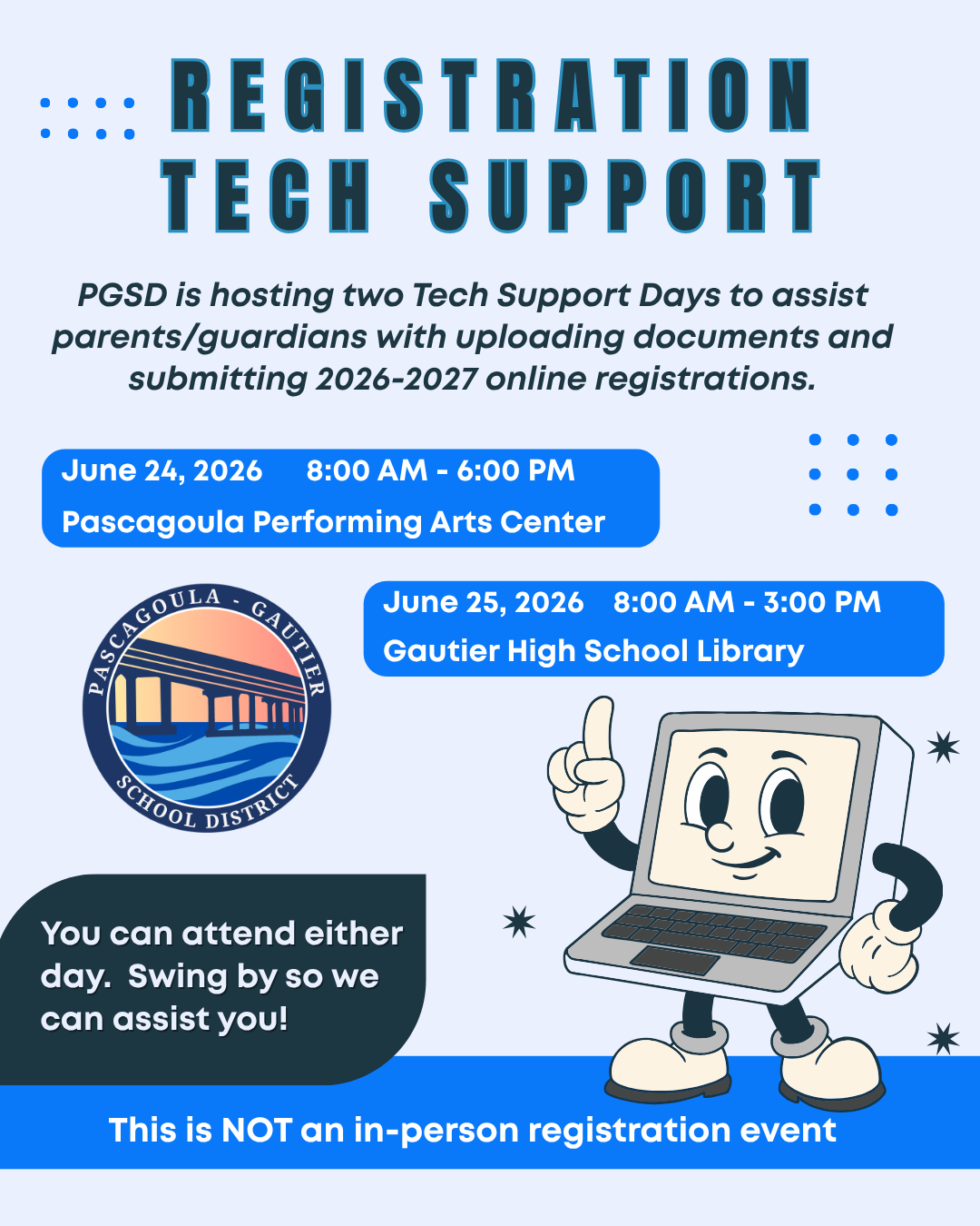 Tech Support for 26-27 Online Registration