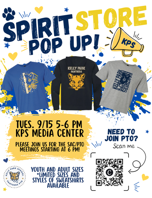 KPS PTO Spirit Store Pop Up