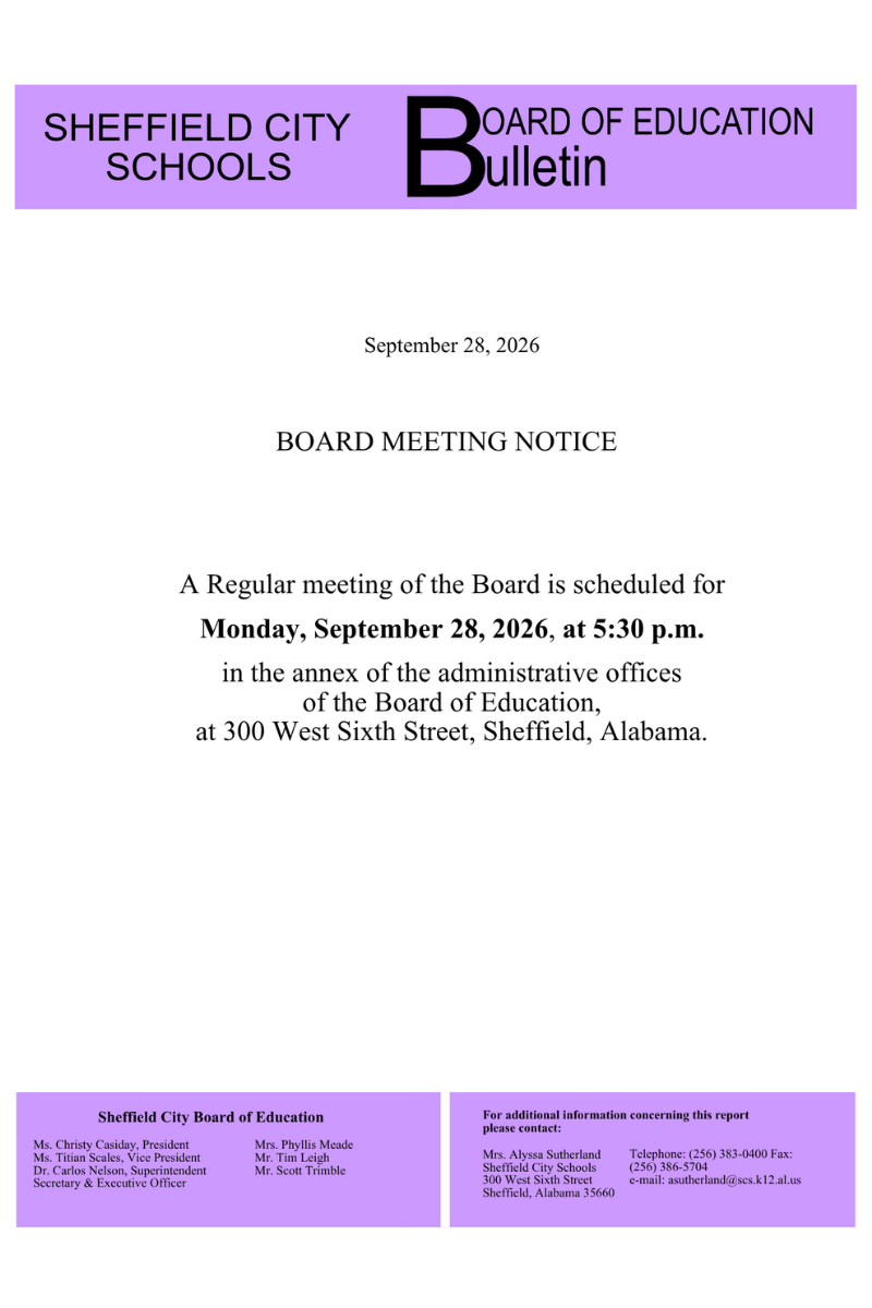 September Board of Education meeting