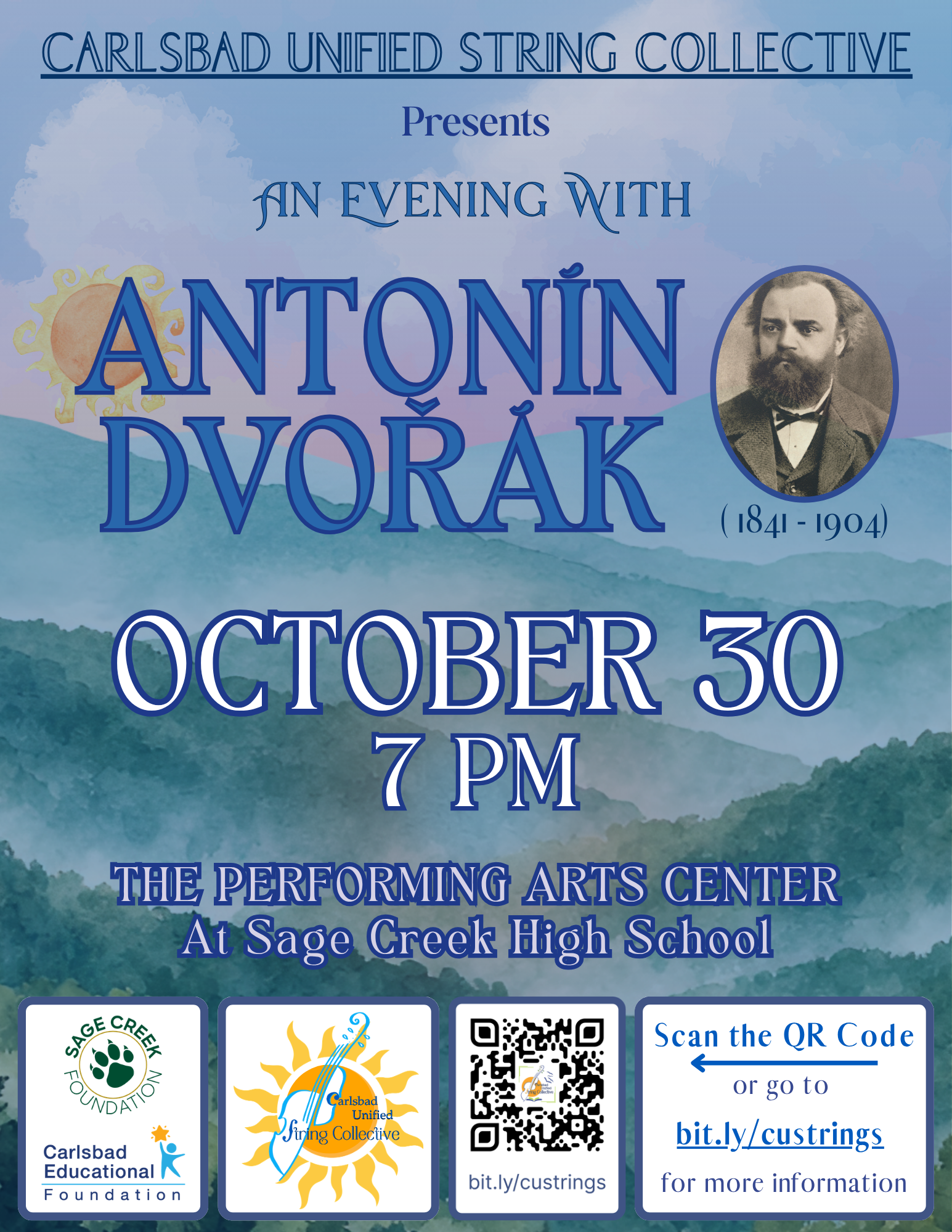 Next Week:  An Evening with Antonín Dvořák (CUSC Concert)