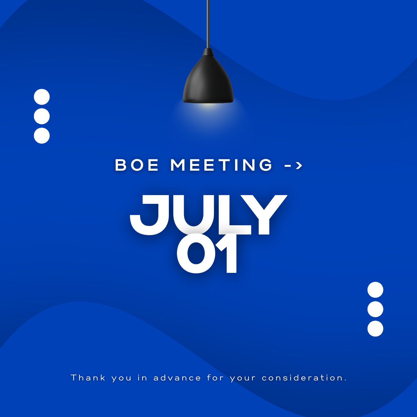 Board of Education Meeting Rescheduled to July 1, 2026