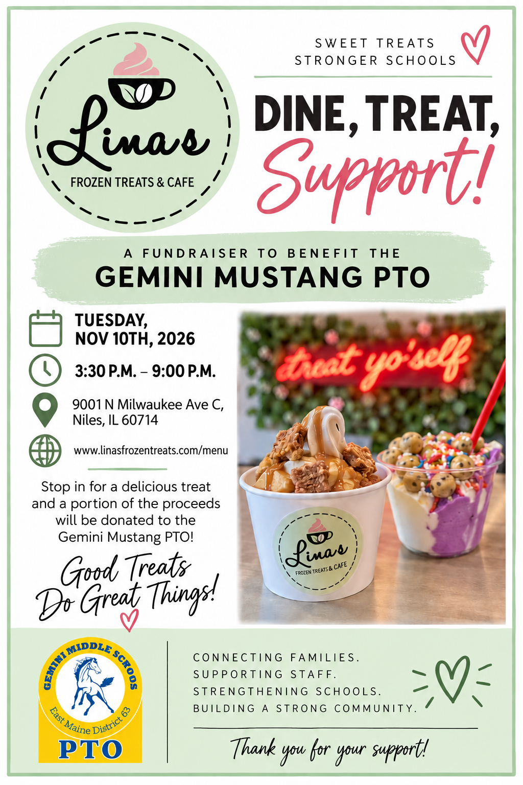 Gemini PTO Lina's Fundraiser