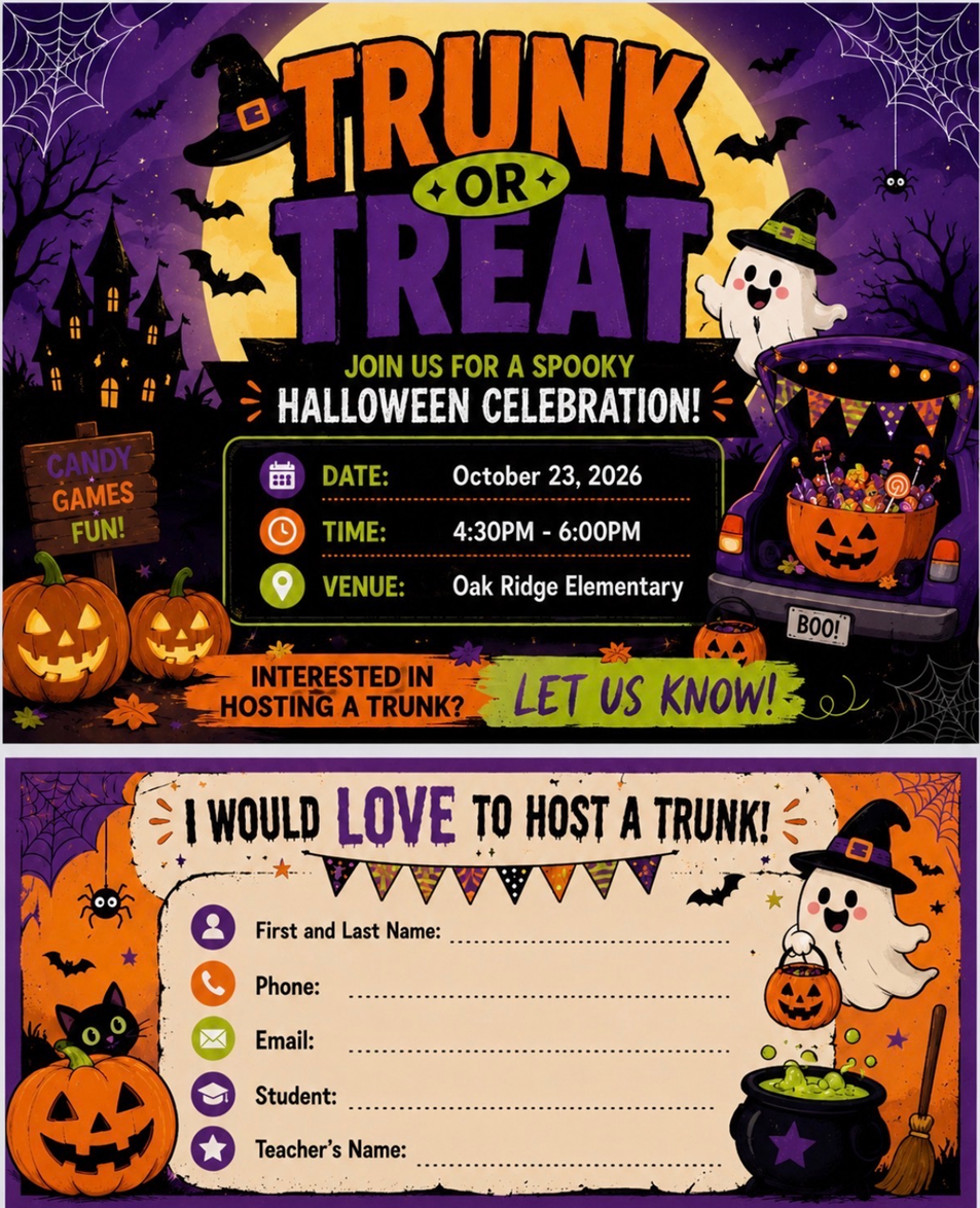 PTA Trunk or Treat Event