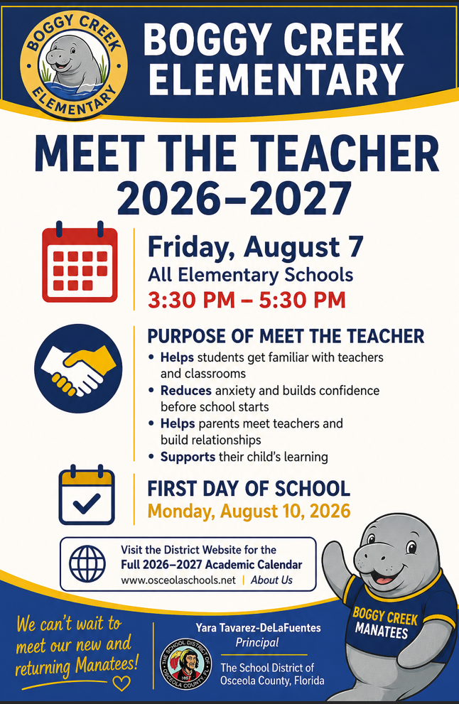2026-2027 bces meet the teacher