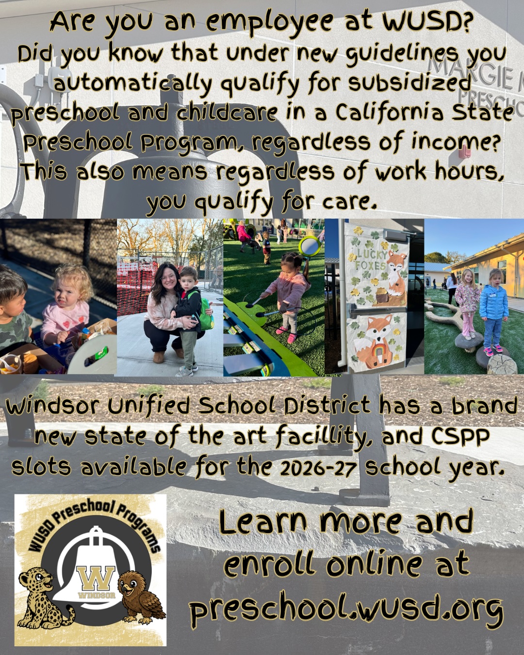 All employees now eligible for subsidized child care
