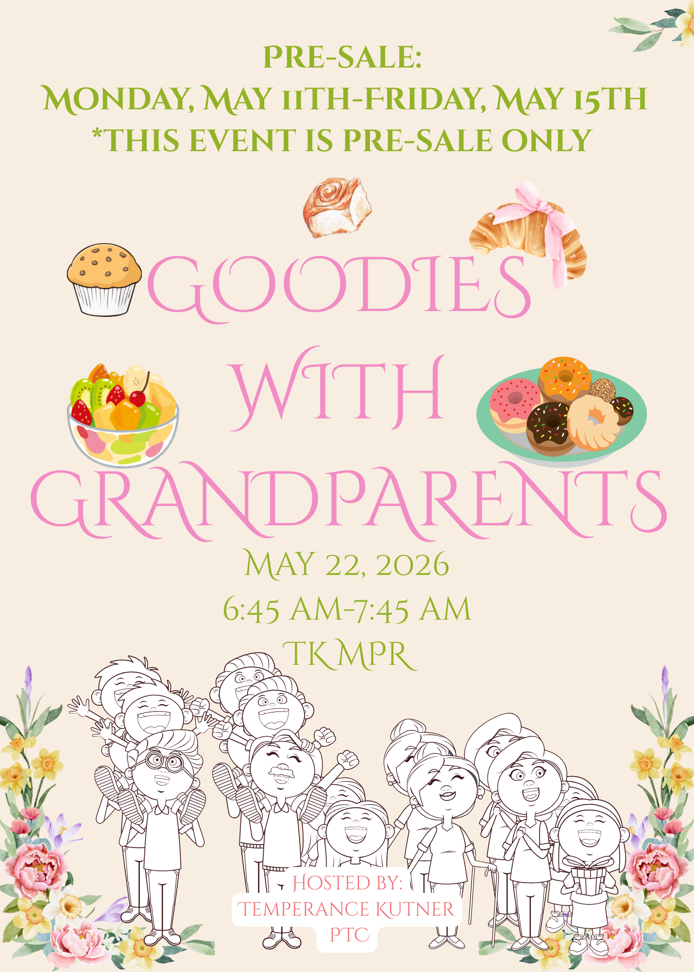 Goodies with Grandparents Pre-sale kicks off today! We can't wait to see you all on Friday, May 22nd!