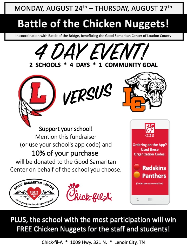 Battle of the Chicken Nuggets August 24th through 27th