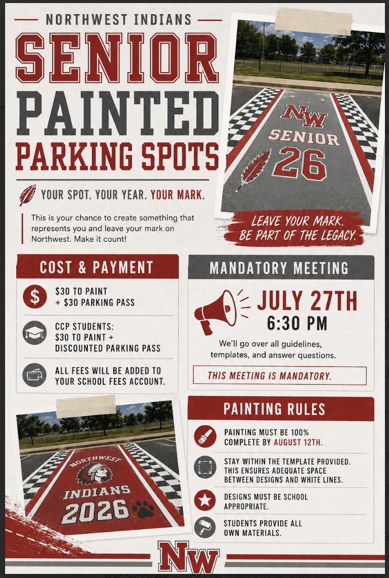 Senior Painted Parking Spots