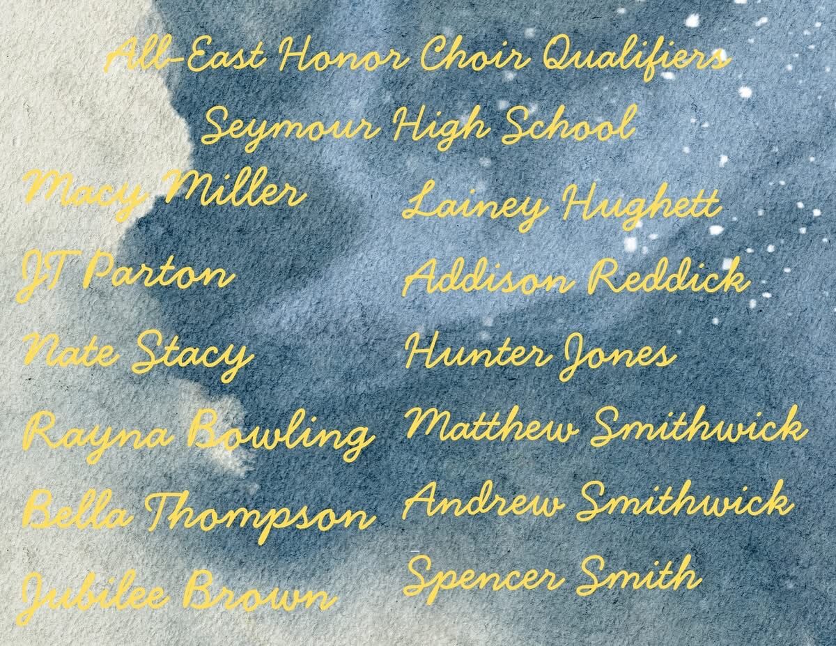 All-East Honor Choir: Congratulations! 