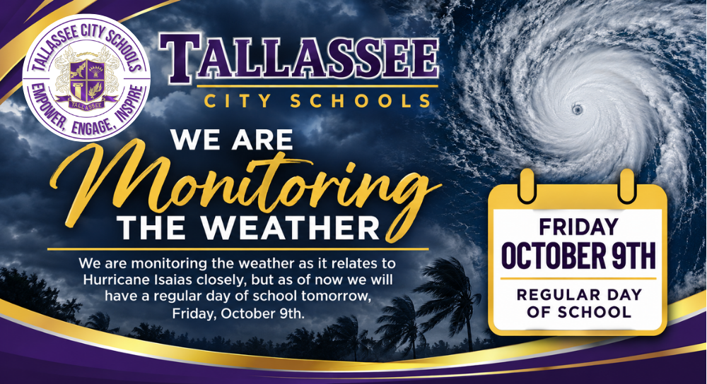 Weather Update – Regular School Day on October 9