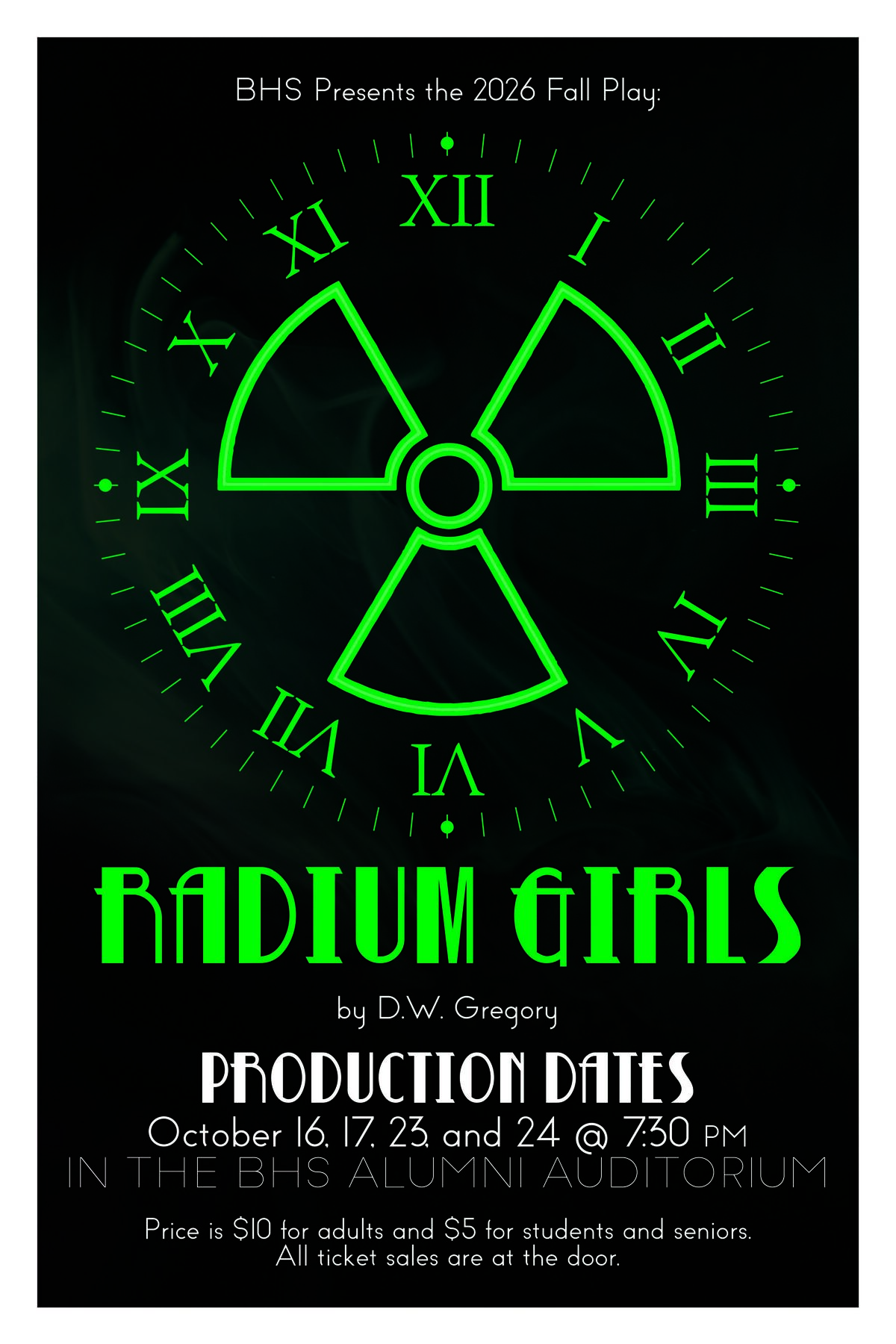 Beavercreek High School Theatre Presents Fall Production of Radium Girls