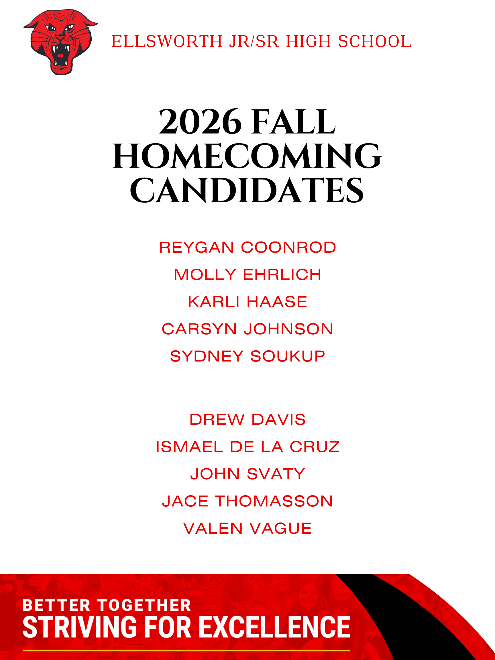 Fall Homecoming Candidates