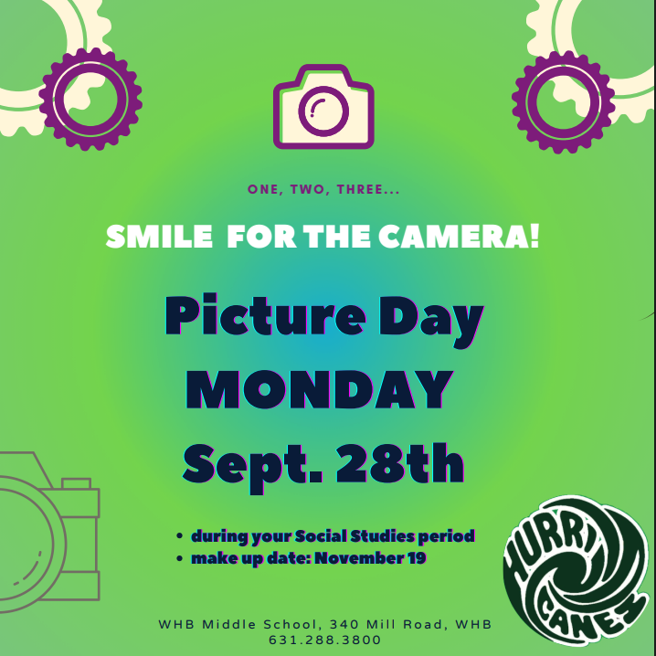 Picture Day! Monday, September 28th