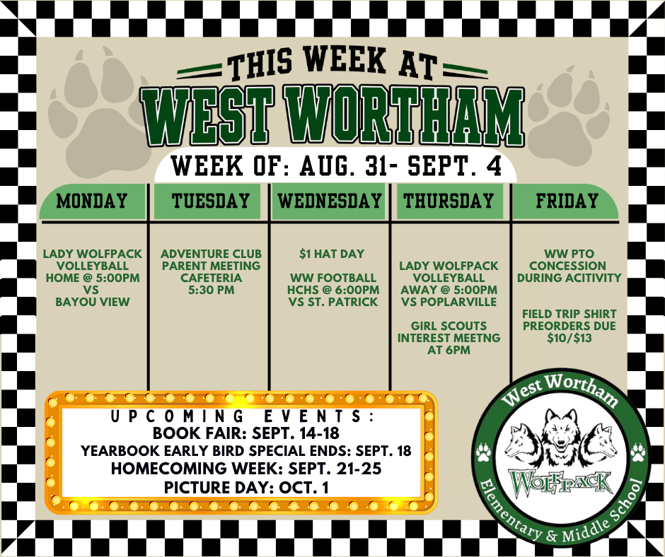 This Week at West Wortham