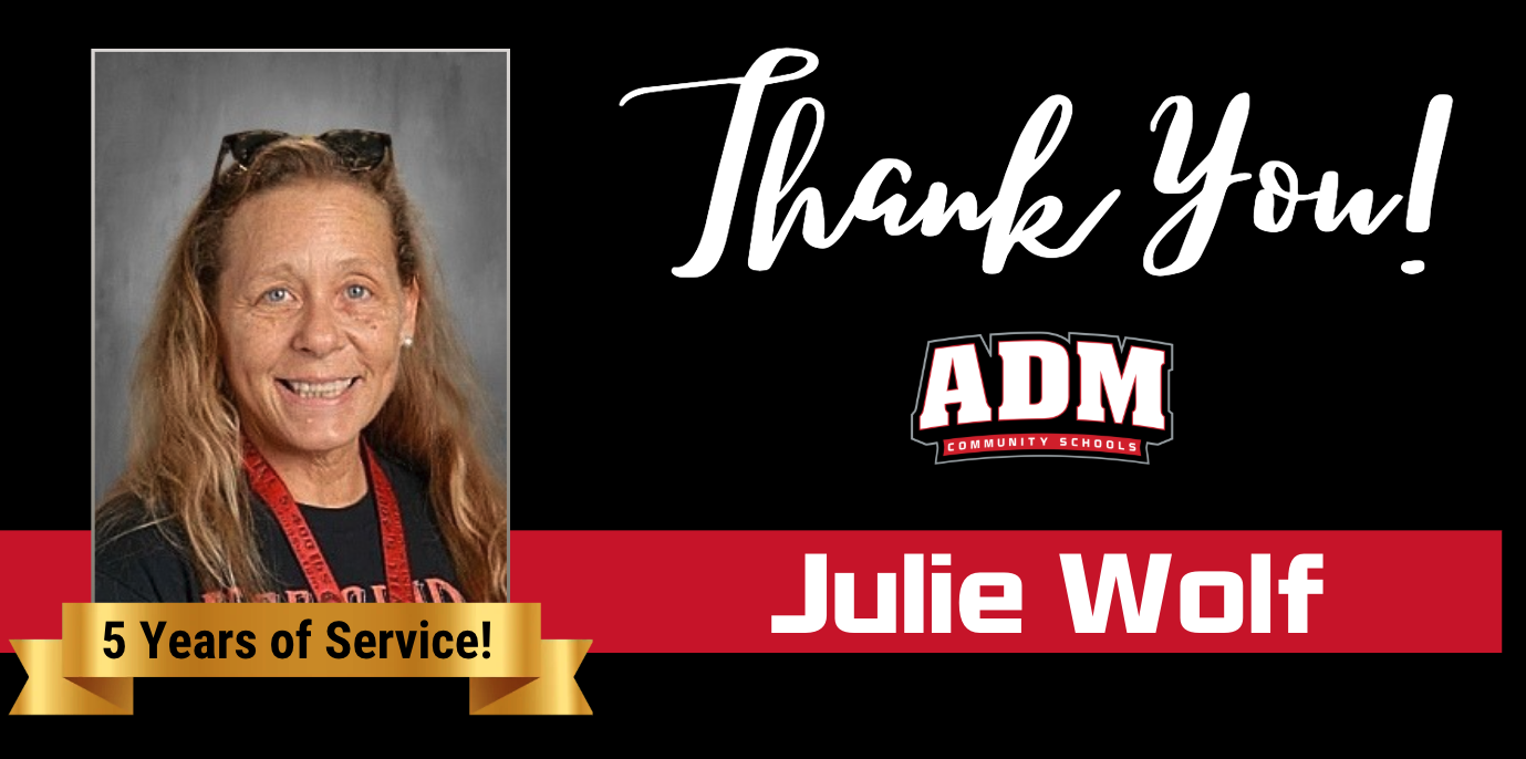 Julie Wolf ~ 5+ Years of Service!